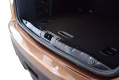 Накладка в проём багажника (Чёрное тиснение) (ABS) LADA XRAY 2016-
